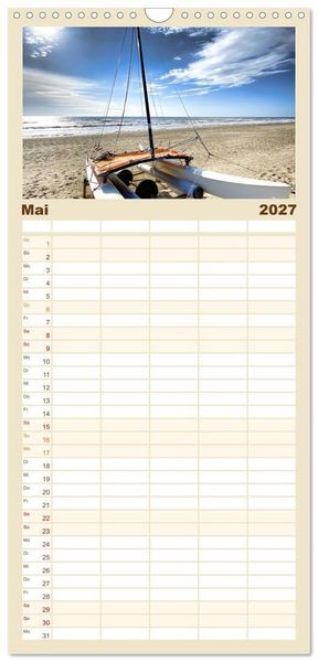 Produktbild: Familienplaner 2027 - Ferien in Holland mit 5 Spalten (Wandkalender, 21 x 45 cm) CALVENDO