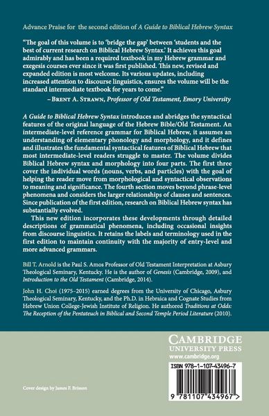 Produktbild: A Guide to Biblical Hebrew Syntax