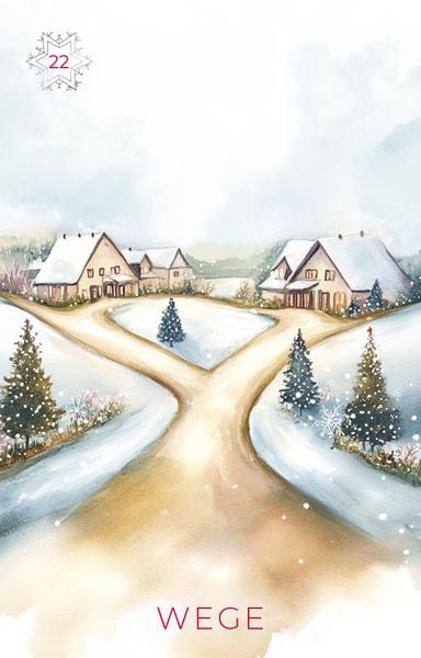 Produktbild: Frosted Dreams Lenormand - 38 farbige Lenormand-Karten und ein 68-seitiges Booklet in Faltschachtel