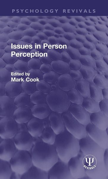 Produktbild: Issues in Person Perception