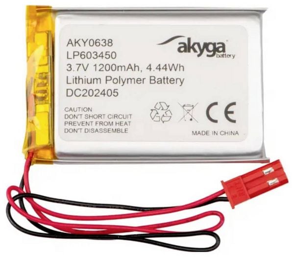 Akyga LP603450 Akkupack x Spezial-Akku LiPo 3.7V 1200 mAh