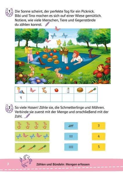 Produktbild: Bibi & Tina: Lernr&auml;tsel Mathe ab 6 Jahren
