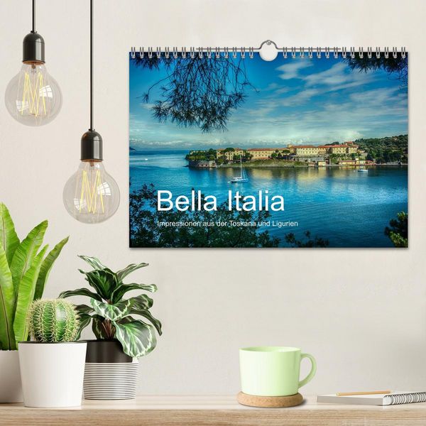 Produktbild: Bella Italia &ndash; Impressionen aus der Toskana und Ligurien (Wandkalender 2026 DIN A4 quer), CALVENDO Monatskalender