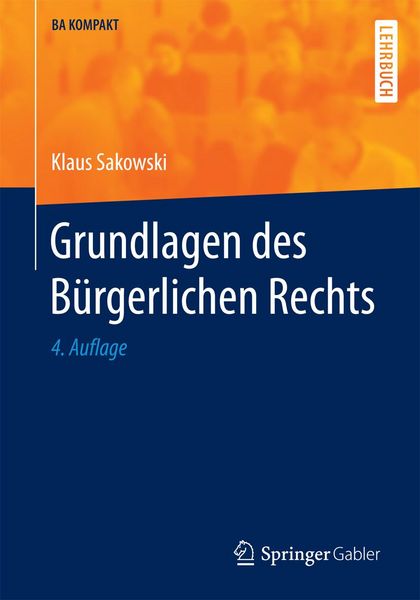 Produktbild: Grundlagen des B&uuml;rgerlichen Rechts