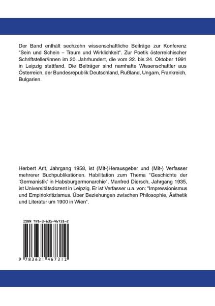 Produktbild: &laquo;Sein und Schein - Traum und Wirklichkeit&raquo;