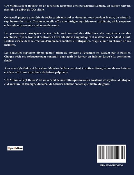 Produktbild: De Minuit &Agrave; Sept Heures