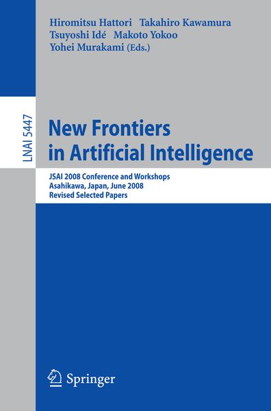 Produktbild: New Frontiers in Artificial Intelligence