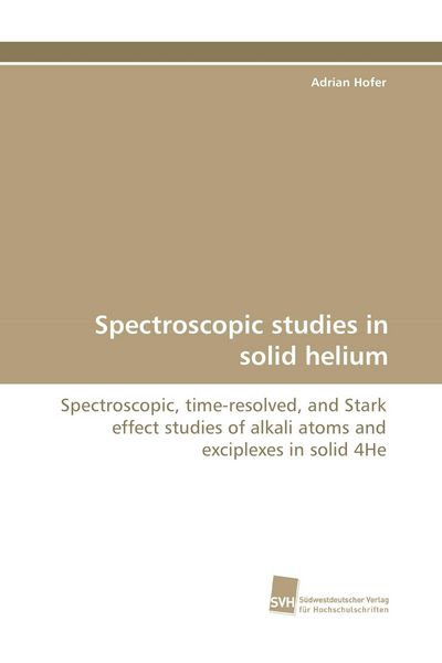 Produktbild: Spectroscopic studies in solid helium
