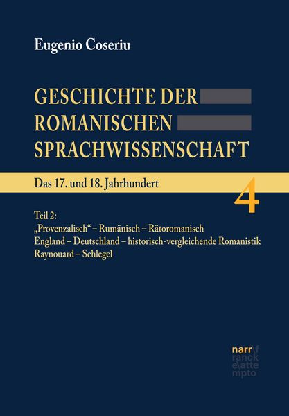 Produktbild: Geschichte der romanischen Sprachwissenschaft