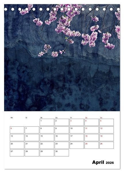 Produktbild: Mauerbl&uuml;mchen - Poesie im Allt&auml;glichen als Monatsplaner (Tischkalender 2026 DIN A5 hoch), CALVENDO Monatskalender