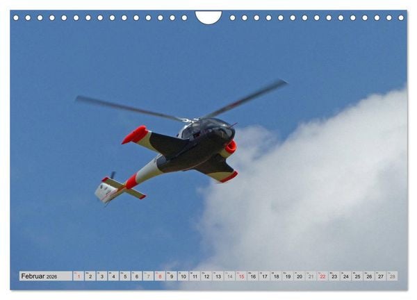 Produktbild: Semiscale-Modellhubschrauber (Wandkalender 2026 DIN A4 quer), CALVENDO Monatskalender