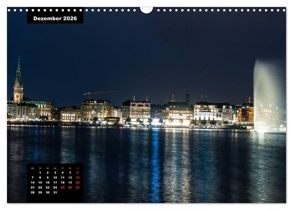 Produktbild: City Lights - Lichter der Nacht (Wandkalender 2026 DIN A3 quer), CALVENDO Monatskalender