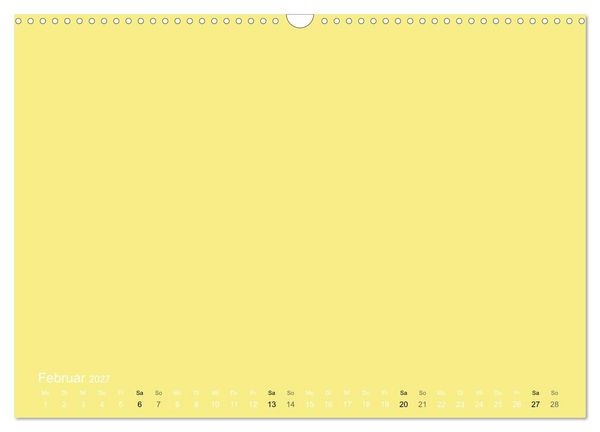Produktbild: Bastelkalender - Gelb (Wandkalender 2027 DIN A3 quer), CALVENDO Monatskalender