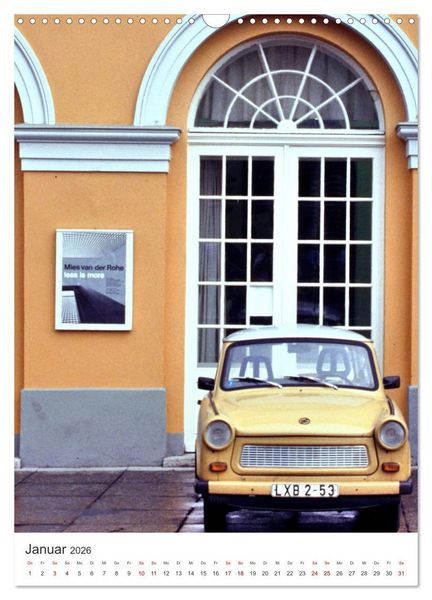 Produktbild: Auto-Land DDR - Trabant und Wartburg (Wandkalender 2026 DIN A3 hoch), CALVENDO Monatskalender