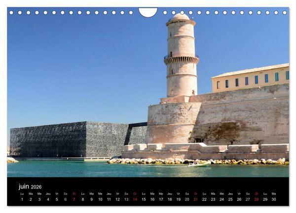 Produktbild: MARSEILLE (Calendrier mural 2026 DIN A4 vertical), CALVENDO calendrier mensuel