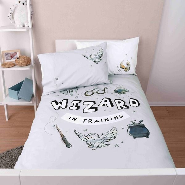 Produktbild: Harry Potter 2474402063 - Bettw&auml;sche (Made in Green), 40x60 cm + 100x135 cm, 100% Baumwolle