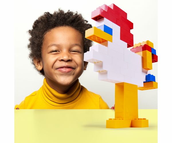 Produktbild: Simba 104118898 - Blox Steine in Dose, Konstruktionsspielzeug, 100, gelb