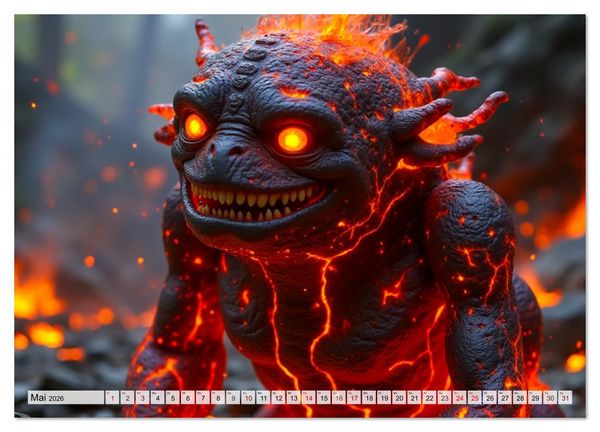 Produktbild: Trolle - Skandinaviens geheime Herrscher (Wandkalender 2026 DIN A3 quer), CALVENDO Monatskalender