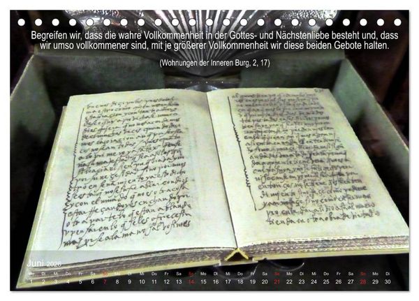Produktbild: Auf den Spuren der Heilige Teresa von Avila (Tischkalender 2026 DIN A5 quer), CALVENDO Monatskalender