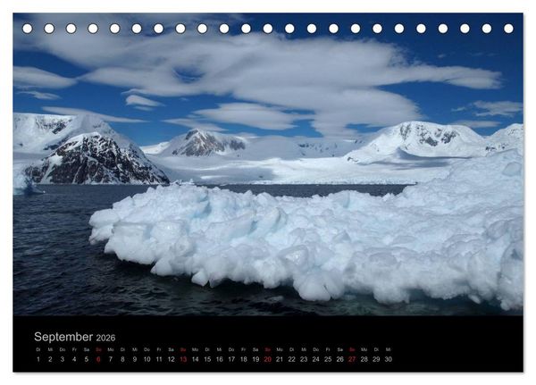 Produktbild: Antarktische Impressionen (Tischkalender 2026 DIN A5 quer), CALVENDO Monatskalender