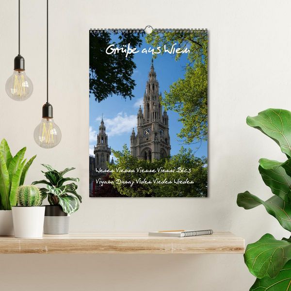 Produktbild: Gr&uuml;sse aus Wien (Wandkalender 2026 DIN A3 hoch), CALVENDO Monatskalender