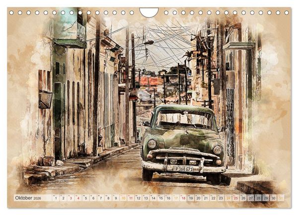 Produktbild: Cuba - Inselstaat in der Karibik (Wandkalender 2026 DIN A4 quer), CALVENDO Monatskalender