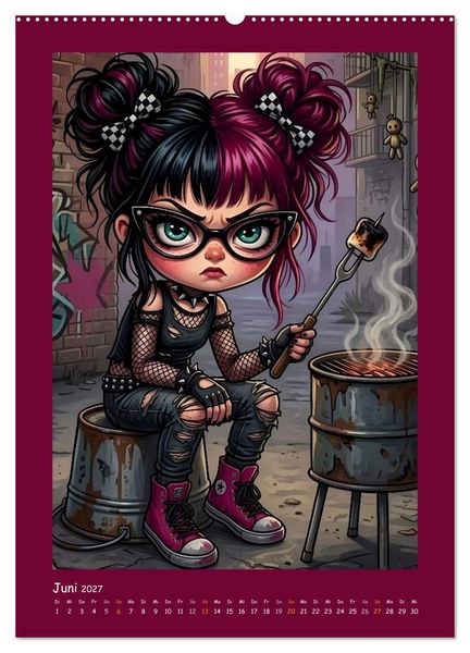Produktbild: Fabulous Dolls - Gothic-G&ouml;res Abenteuer (Wandkalender 2027 DIN A2 hoch), CALVENDO Monatskalender