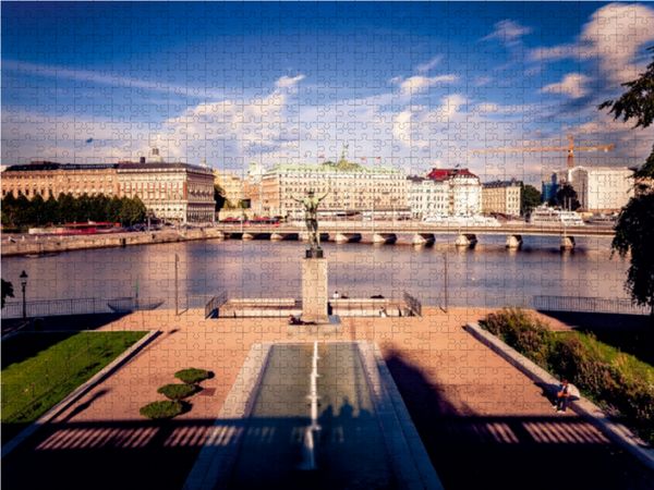 Produktbild: CALVENDO Puzzle Blick von der Norrbro Br&uuml;cke, Stockholm 1000 Teile Lege-Gr&ouml;&szlig;e 64 x 48 cm Foto-Puzzle Bild von Markus Pavlowsky