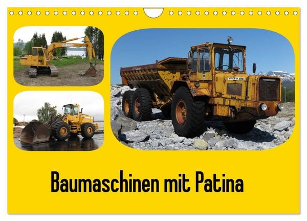 Produktbild: Baumaschinen mit Patina (Wandkalender 2026 DIN A4 quer), CALVENDO Monatskalender
