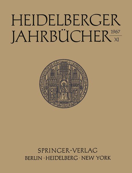 Produktbild: Heidelberger Jahrb&uuml;cher