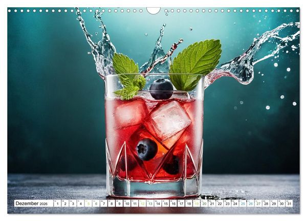 Produktbild: Dein Monat dein Cocktail (Wandkalender 2026 DIN A3 quer), CALVENDO Monatskalender
