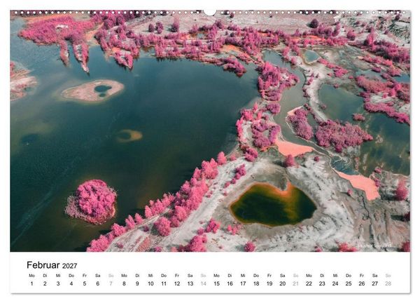 Produktbild: Die Lausitz im faszinierenden Infrarotlicht (hochwertiger Premium Wandkalender 2027 DIN A2 quer), Kunstdruck in Hochglanz