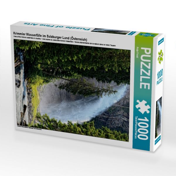 Produktbild: CALVENDO Puzzle Krimmler Wasserf&auml;lle im Salzburger Land (&Ouml;sterreich) 1000 Teile Puzzle hoch | 1000 Teile Lege-Gr&ouml;&szlig;e 64 &times; 48 cm Foto-Puzzle f&uuml;r gl&uuml;ckliche Stunden