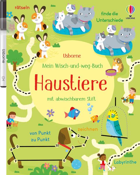 Mein Wisch-und-weg-Buch: Haustiere, Taschenbuch von Kirsteen Robson, Usborne, 9781789417661
