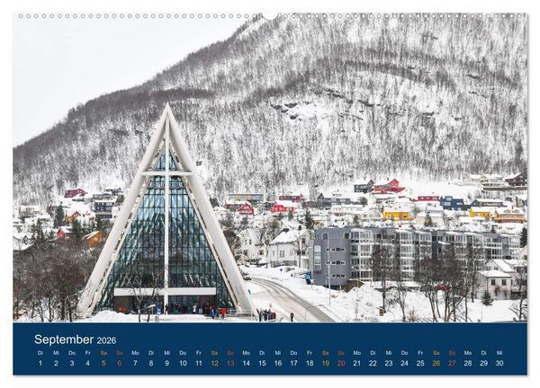 Produktbild: Troms&ouml;, eisiges Nord-Norwegen (hochwertiger Premium Wandkalender 2026 DIN A2 quer), Kunstdruck in Hochglanz