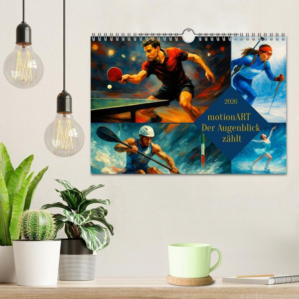 Produktbild: motionART Der Augenblick z&auml;hlt (Wandkalender 2026 DIN A4 quer), CALVENDO Monatskalender
