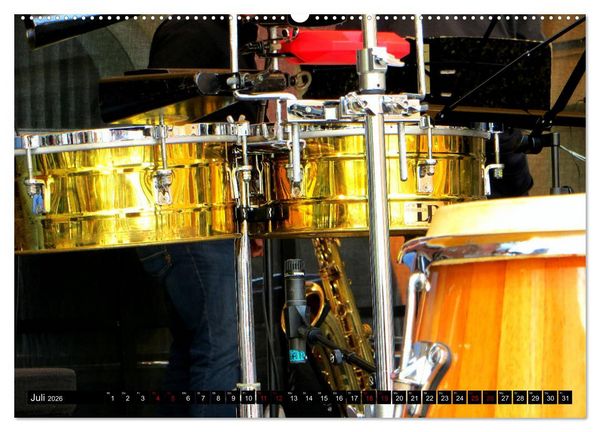 Produktbild: Percussion - Rhythmus im Blut (Wandkalender 2026 DIN A2 quer), CALVENDO Monatskalender
