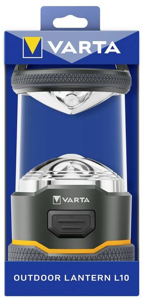 Produktbild: Varta 16550101111 Outdoor-Sportlaterne L10 4AA ohne Batterien LED Camping-Laterne 170 lm batteriebetrieben 262 g Schwarz, Gelb
