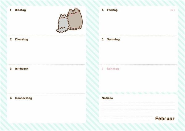 Produktbild: Pusheen 17-Monats-Kalenderbuch A5 2027 - 17 Monate. Von August 2026 bis Dezember 2027