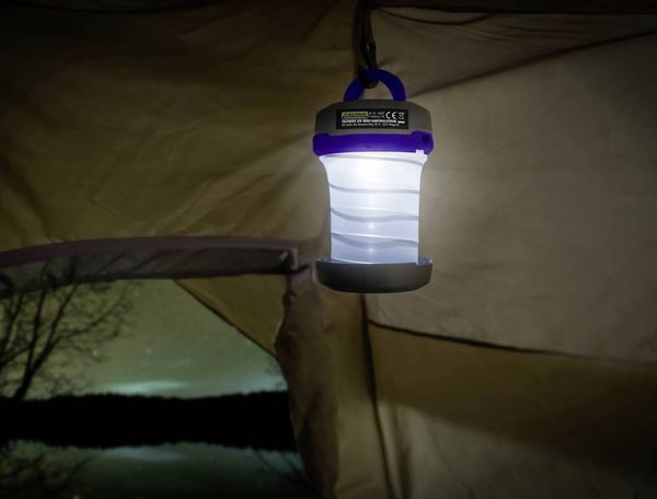 Produktbild: Calima 46001 Camping-Laterne batteriebetrieben 135g Schwarz-Blau