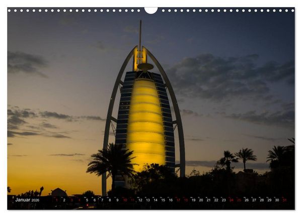 Produktbild: Dubai W&uuml;stenstadt (Wandkalender 2026 DIN A3 quer), CALVENDO Monatskalender