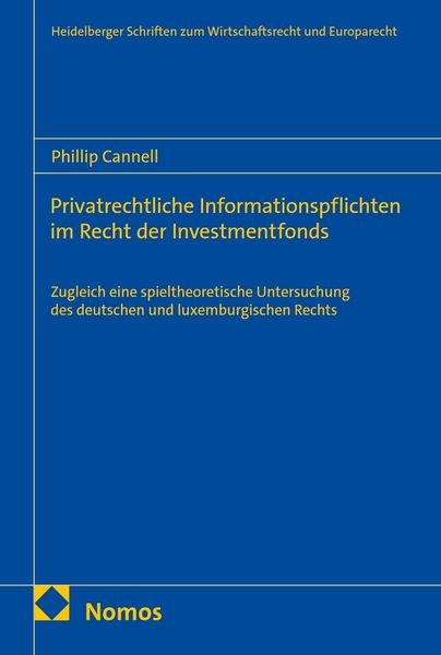 Produktbild: Privatrechtliche Informationspflichten im Recht der Investmentfonds