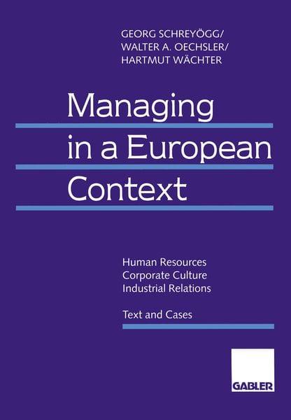 Produktbild: Managing in a European Context