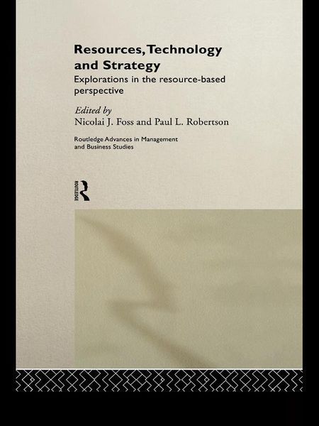 Produktbild: Resources, Technology and Strategy