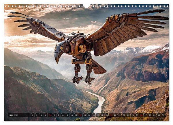 Produktbild: Die Roboter-Tierwelt (Wandkalender 2026 DIN A3 quer), CALVENDO Monatskalender