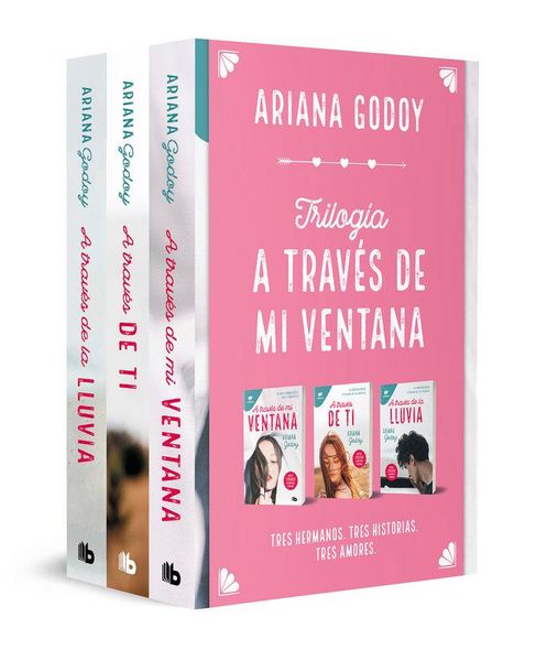 Produktbild: Pack trilog&iacute;a Hermanos Hidalgo (Contiene: A trav&eacute;s de mi ventana, A trav&eacute;s de ti y A trav&eacute;s de la lluvia)
