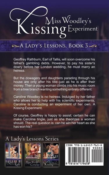 Produktbild: Miss Woodley's Kissing Experiment (A Lady's Lessons, Book 3)