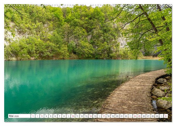 Produktbild: Welterbe in Kroatien - Plitvicer Seen (Wandkalender 2026 DIN A2 quer), CALVENDO Monatskalender