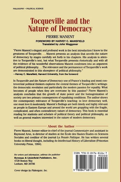 Produktbild: Tocqueville and the Nature of Democracy