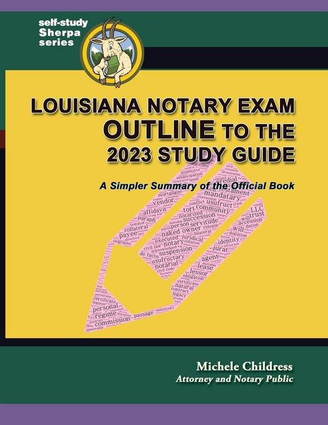 Produktbild: Louisiana Notary Exam Outline to the 2023 Study Guide
